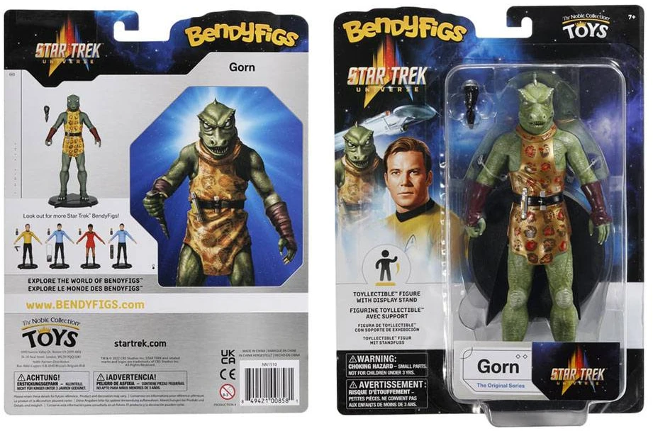 „Žvaigždžių kelias: Originali serija“ „Bendyfigs“ sulankstoma figūrėlė „Gorn“ 19 cm