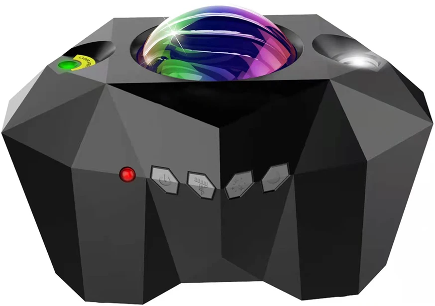 Žvaigždžių projektorius, pašvaistė, mėnulis, naktinė lempa, projektorius, kosmosas, „bt“ nuotolinio valdymo pultas