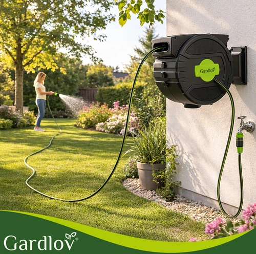 Gardlov automatinė sodo žarnos ritė, 20 m
