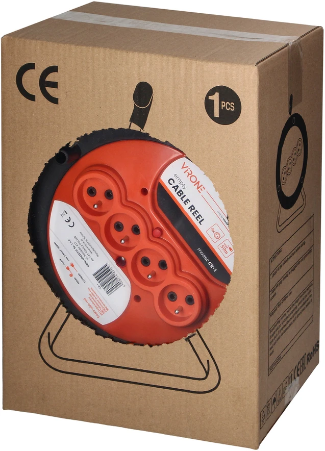 Orno Zwijak Kabelio ritė IP20 4x2P+Z 16A 230V