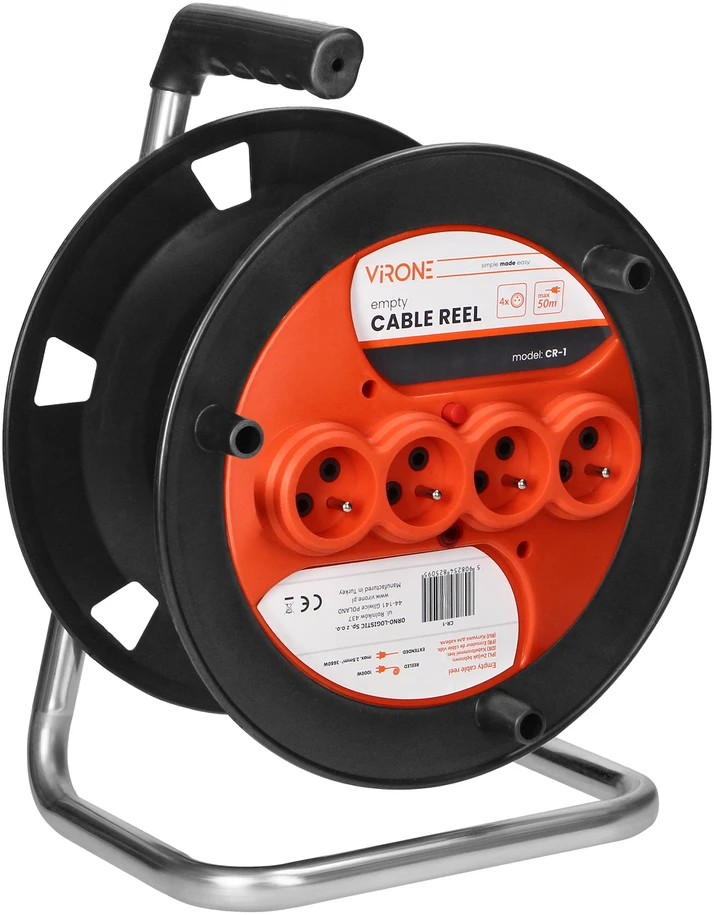 Orno Zwijak Kabelio ritė IP20 4x2P+Z 16A 230V