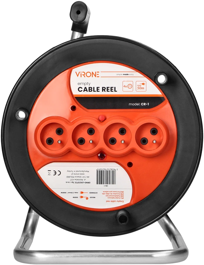 Orno Zwijak Kabelio ritė IP20 4x2P+Z 16A 230V