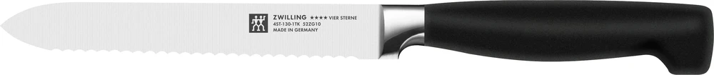 ZWILLING FOUR STAR universalus peilis su dantukais 13 cm