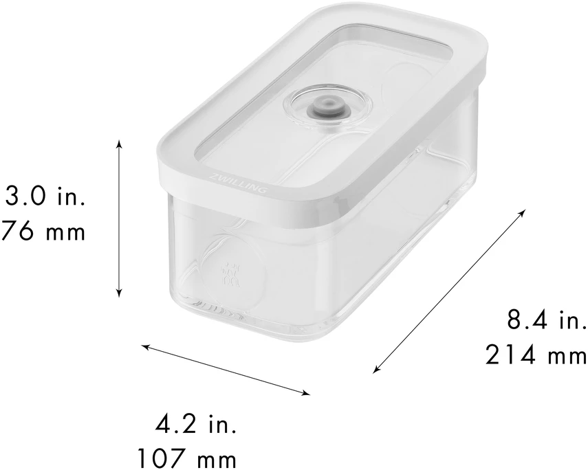„Zwilling“ – „Fresh Save“, CUBE dėžutė M – skaidri-balta