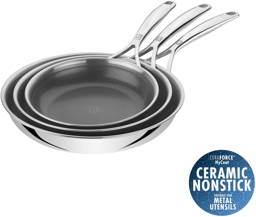 Zwilling - „Peak“ keptuvių rinkinys - 18/10 nerūdijančio plieno - 20 cm, 24 cm, 28 cm
