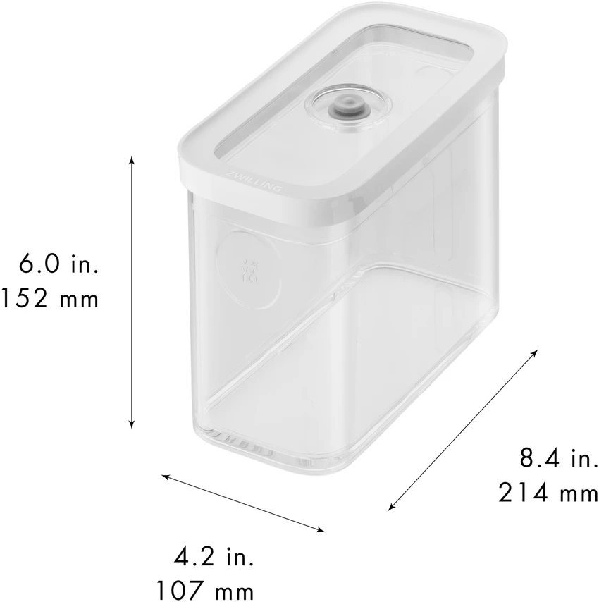 Zwilling - Šviežia ir taupi, CUBE dėžutė - skaidri-balta - 2M
