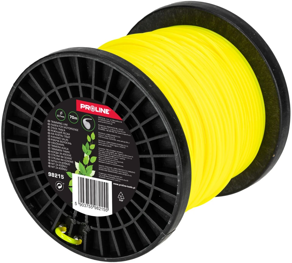Żyłka Valas Apvali pjovimo linija 2,7 mm x 70 m (ritė), prolinas