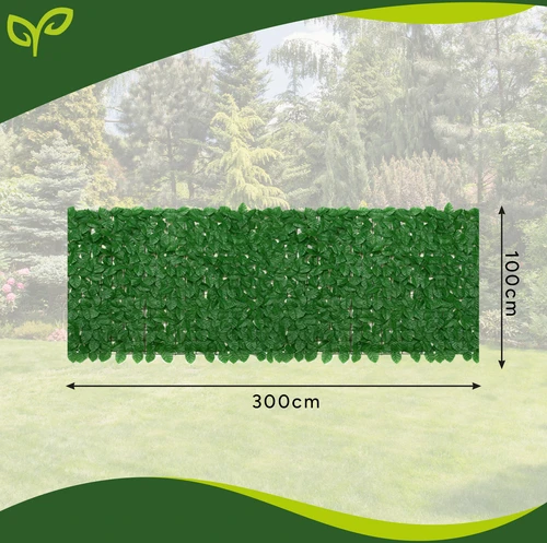 Dirbtinė balkono gyvatvorė 3x1m Gardlov 25343