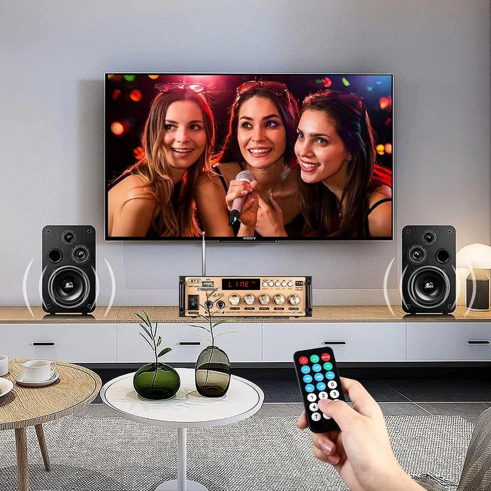 2 kanalų stereo stiprintuvas
