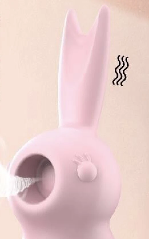 2in1 triušio formos klitorio siurbimo vibratorius Bunny Vibe