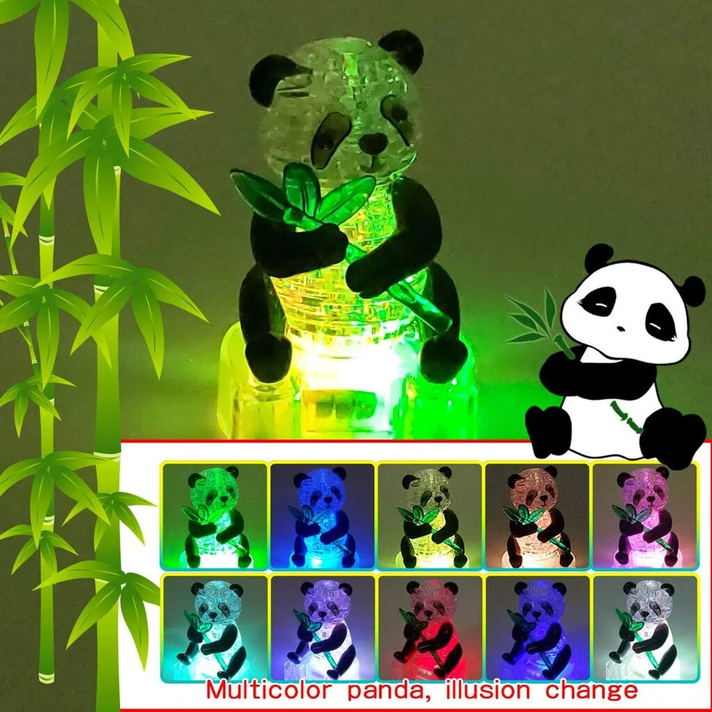 3D galvosūkis Panda Crystal Blocks