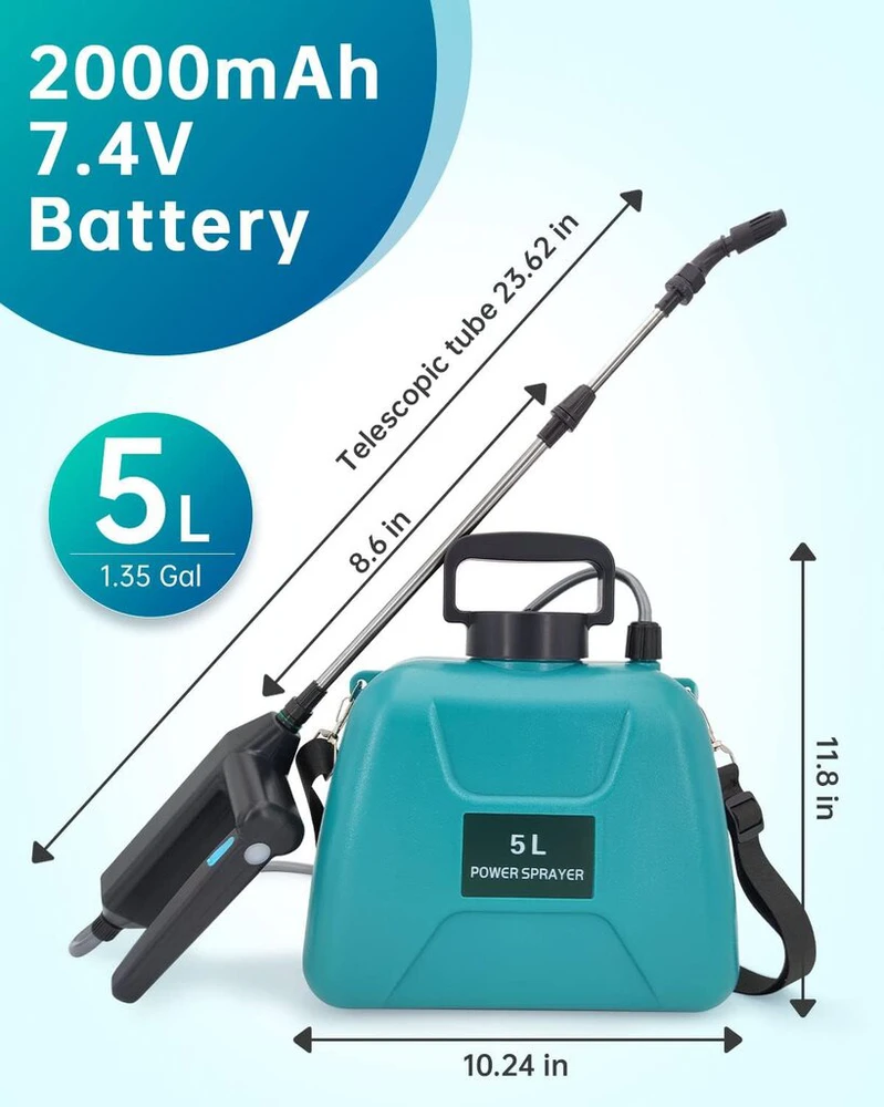 Akumuliatorinis purkštuvas Power Sprayer, 5 l