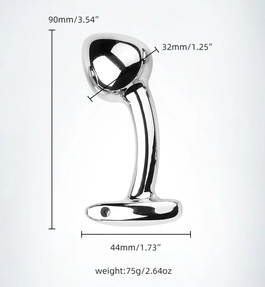 Aliuminio lydinio analinis prostatos G taško kištukas, 32 mm