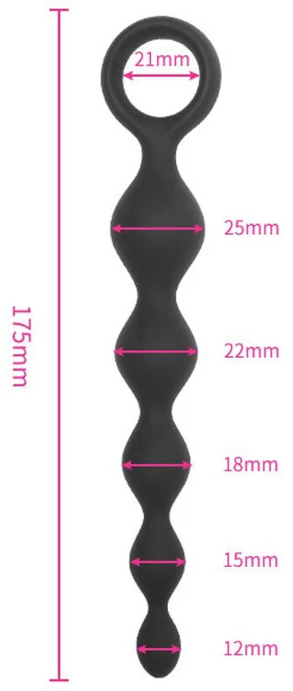 Analiniai karoliukai 175 mm