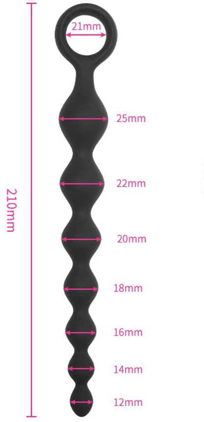 Analiniai karoliukai 210 mm