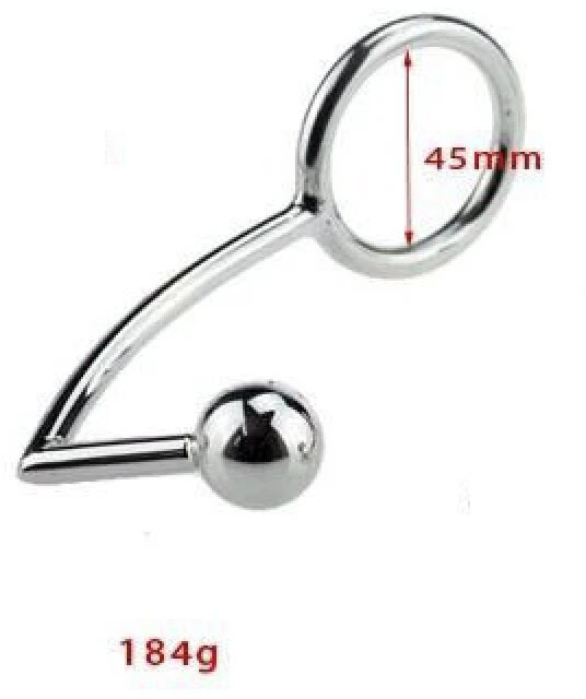 Analinis kablys su gaidžio žiedu 45 mm Anal Hook