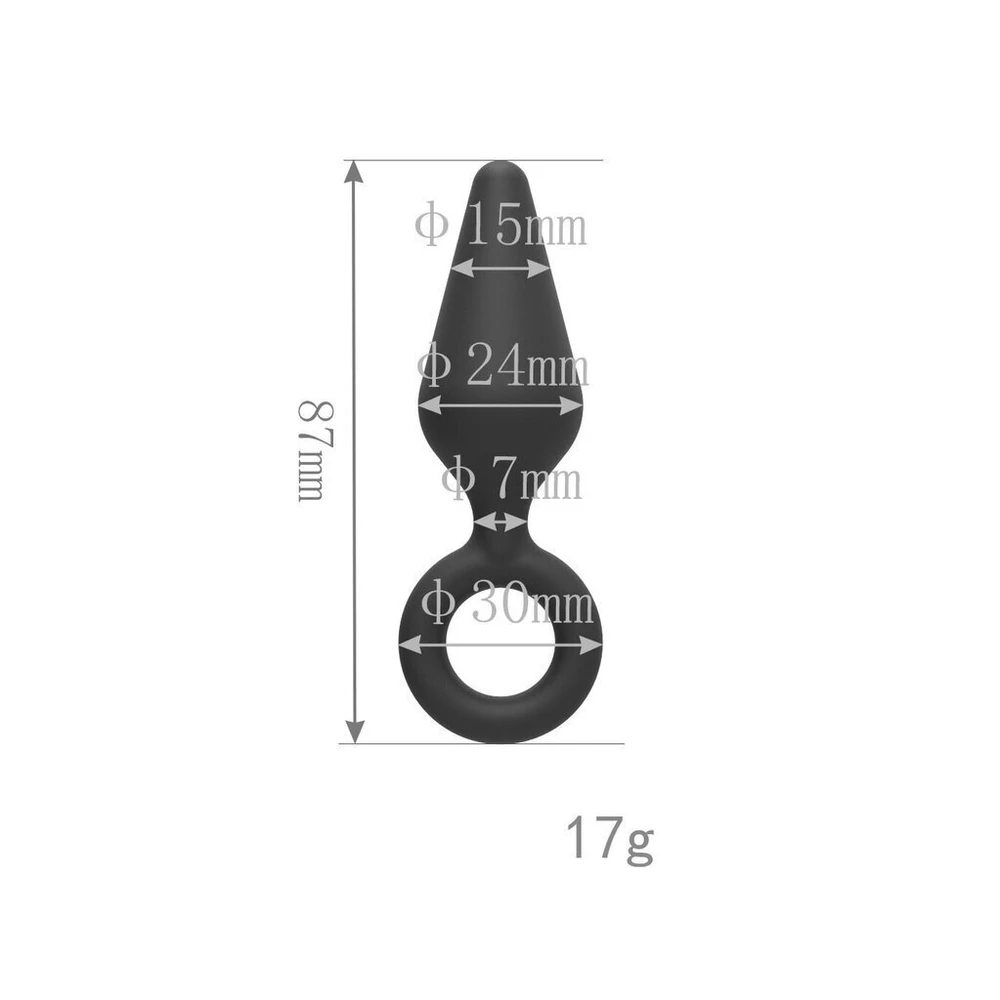 Analinis kaištis Butt Plug, 15 mm