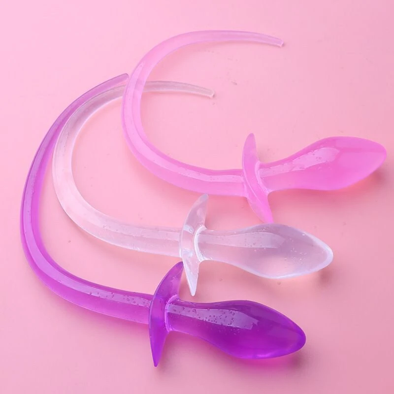 Analinis kaištis Cosplay Dog Tail, rožinis