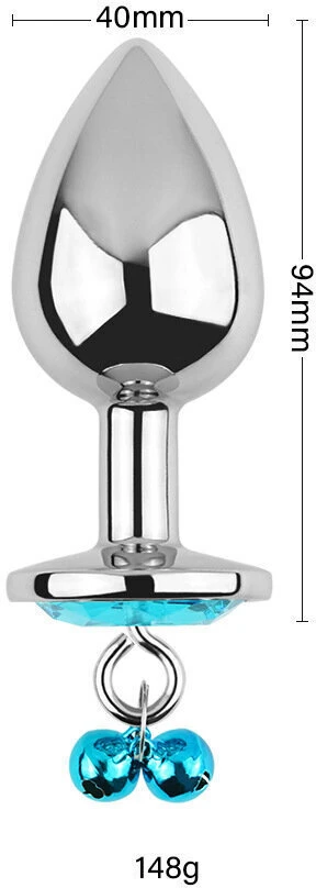 Analinis kaištis su grandinėle Diamond Anal Chain Plug, 40 mm