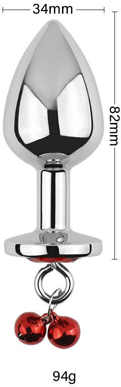 Analinis kaištis su grandinėle Diamond Anal Chain Plug, 34 mm