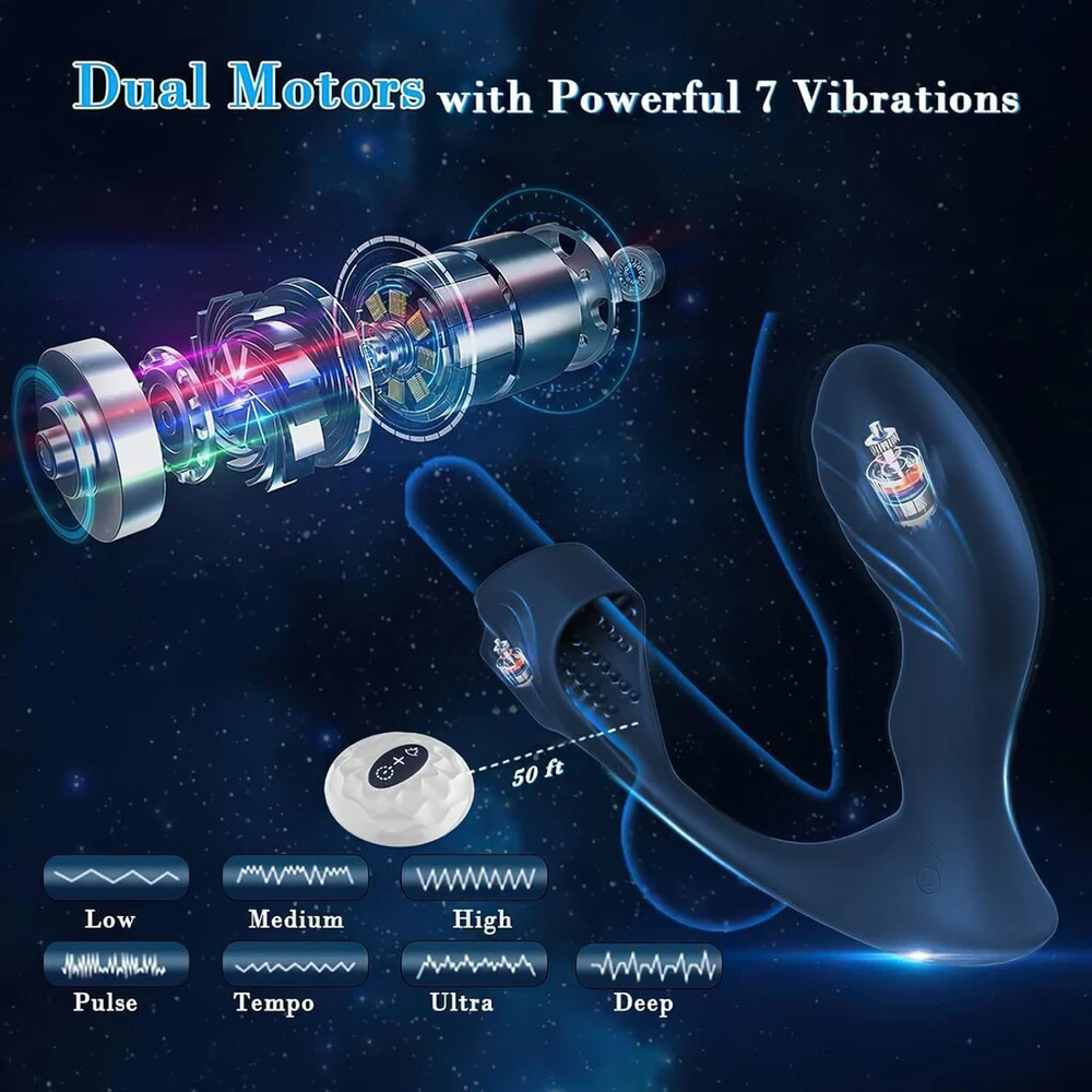 Analinis vibratorius 3in1 su nuotolinio valdymo pulteliu