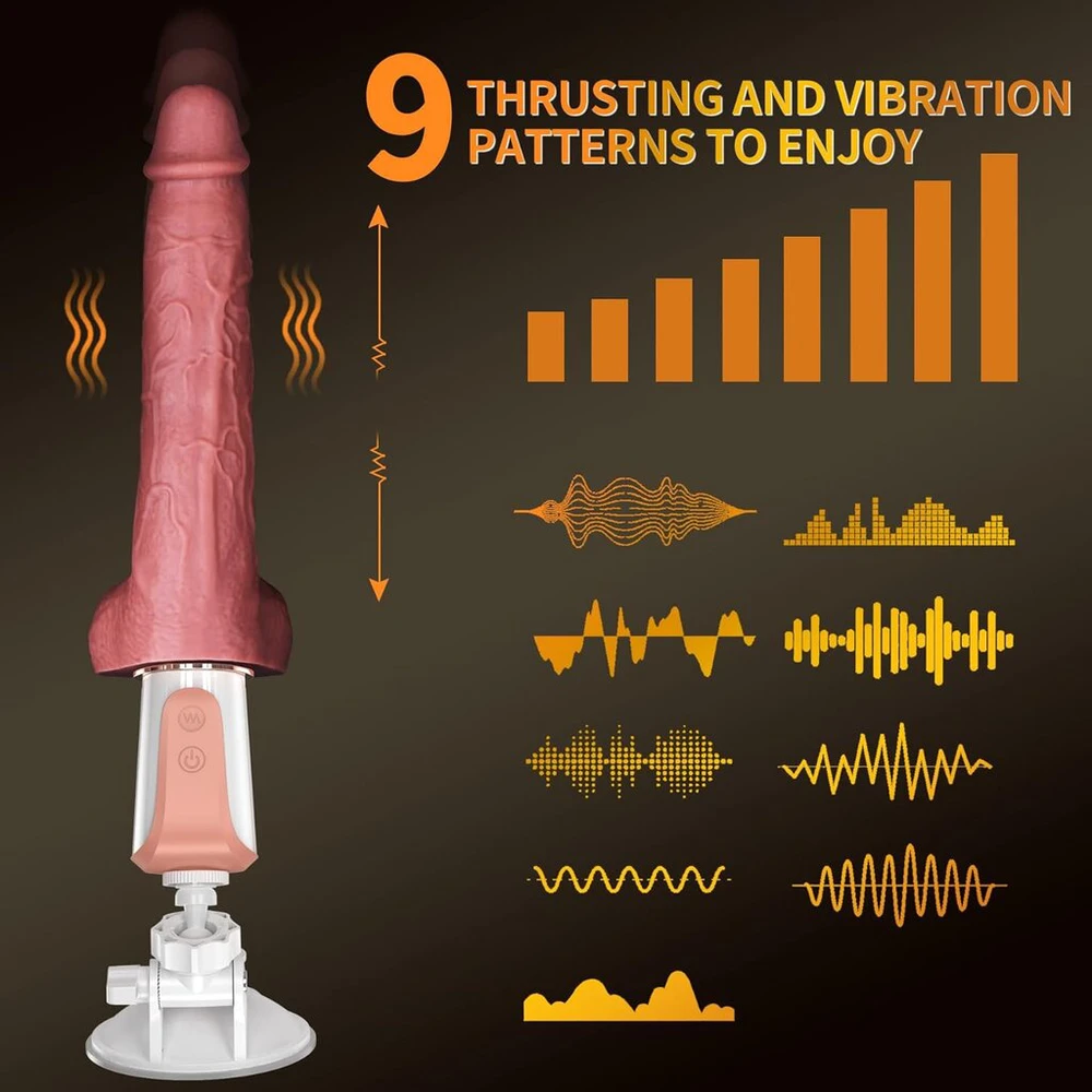 Automatinis dildo su nuotolinio valdymo pulteliu