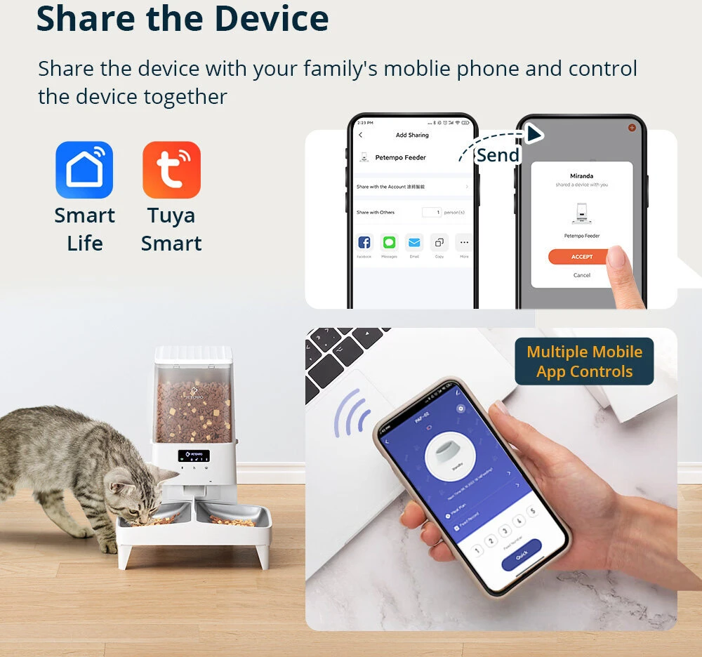 Automatinis šėrykla augintiniams su APP valdymu