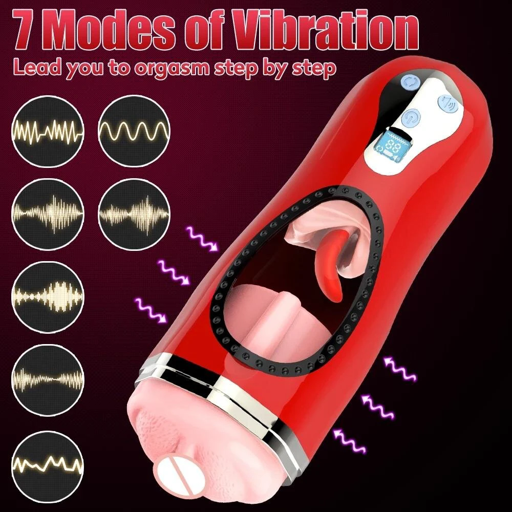 Automatinis vyriškas masturbatorius 2in1 Pleasure, baltas