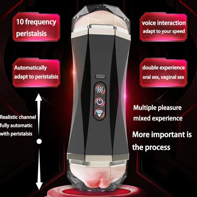 Automatinis vyriškas masturbatorius Oral and Vaginal Pleasure