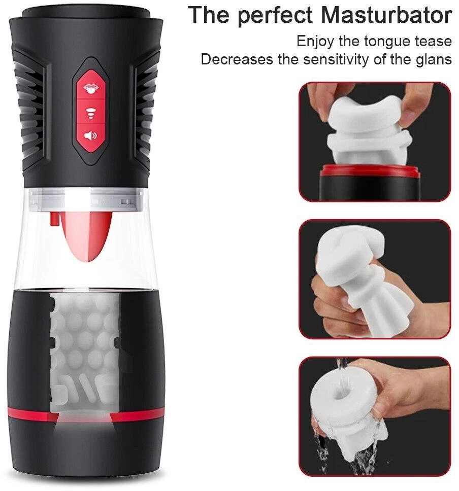 Automatinis vyriškas masturbatorius Oral Pleasure
