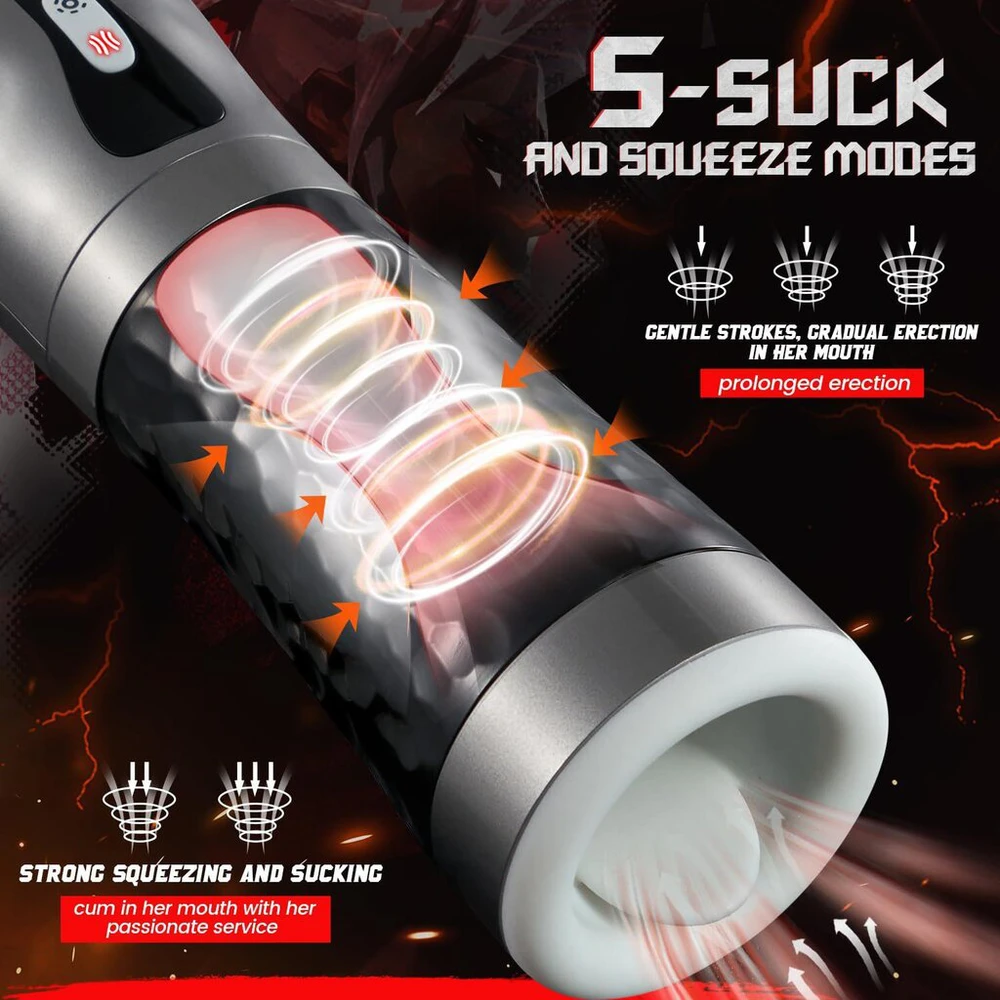 Automatinis vyriškas masturbatorius Smart Tongue