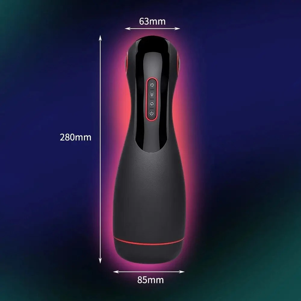Automatinis vyriškas masturbatorius Smart Airplane Cup, juodas