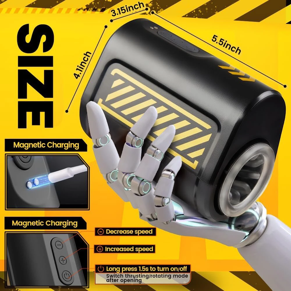 Automatinis vyrų masturbatorius 2in1