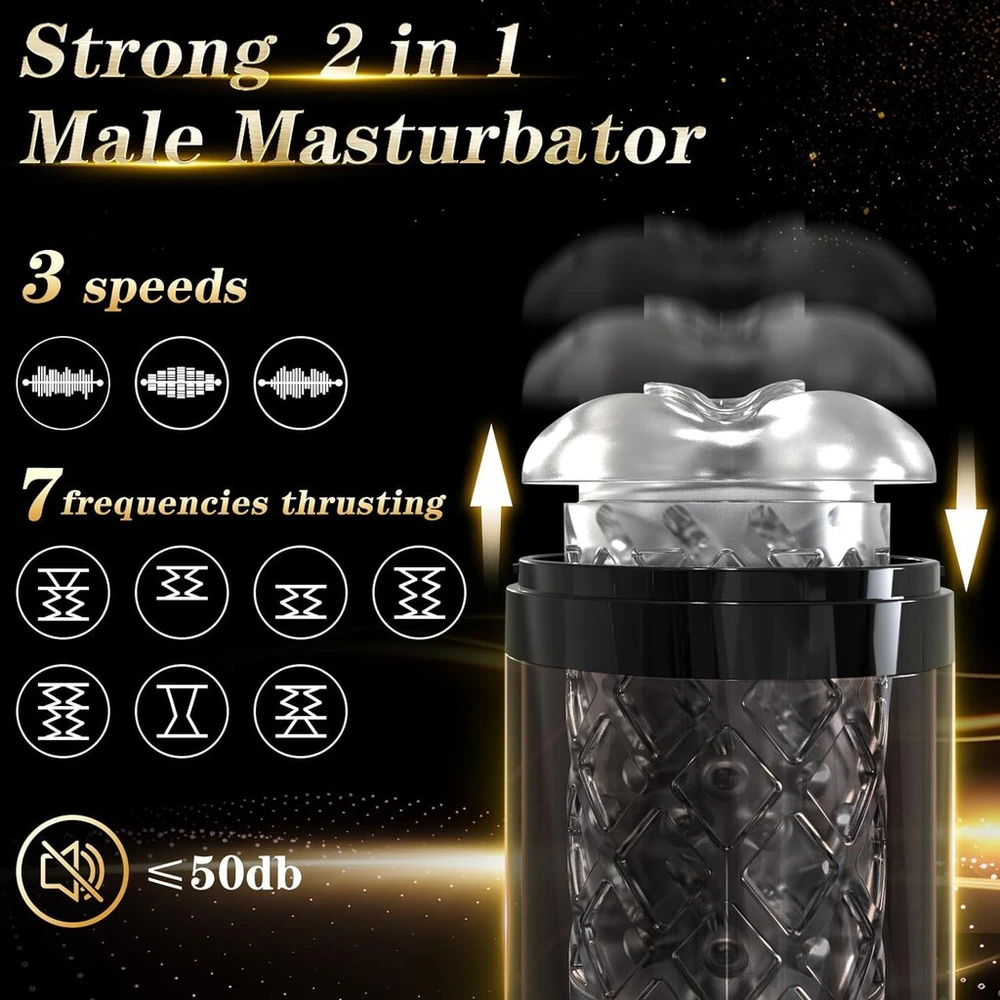 Automatinis vyrų masturbatorius 2in1
