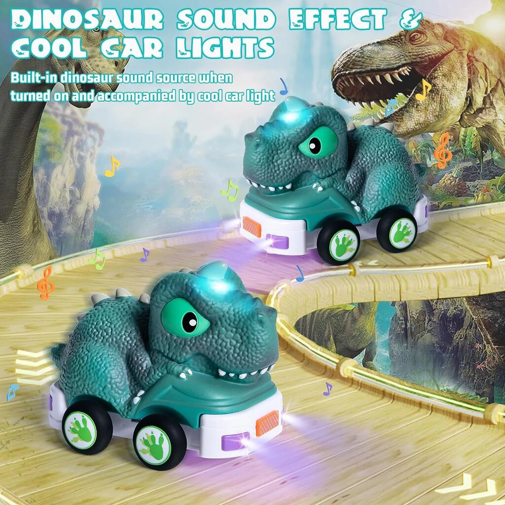 Automobilis su nuotolinio valdymo pulteliu Tyrannosaurus Car
