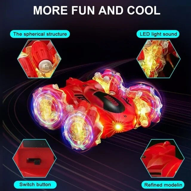 Automobilis su nuotolinio valdymo pulteliu