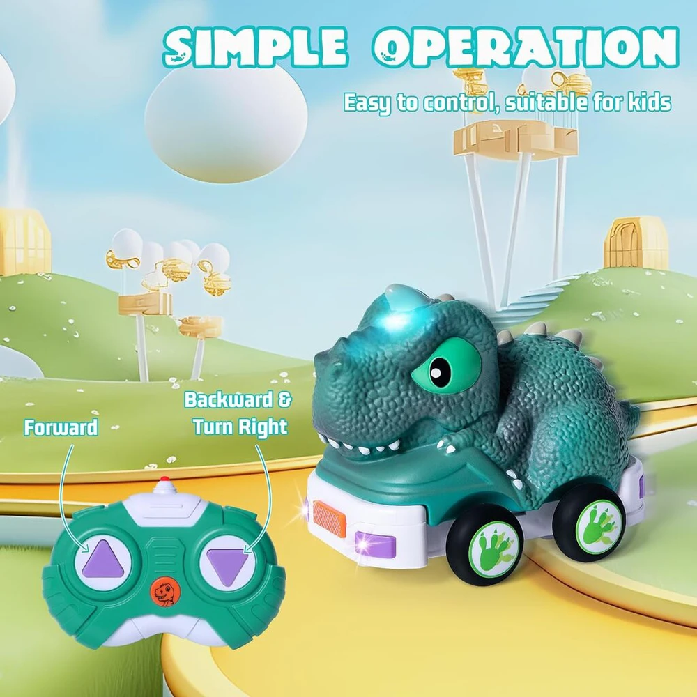 Automobilis su nuotolinio valdymo pulteliu Tyrannosaurus Car