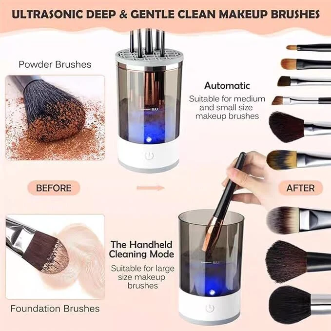 Beauty Yihua automatinis makiažo šepetėlių valiklis su USB įkrovimu, 1 vnt.