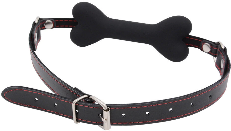 Burnos kaulas Bone Gag, juodas
