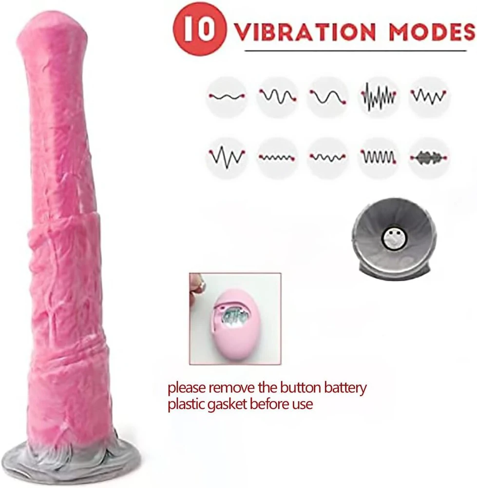 Dildo su nuotolinio valdymo pulteliu Horse Dildo