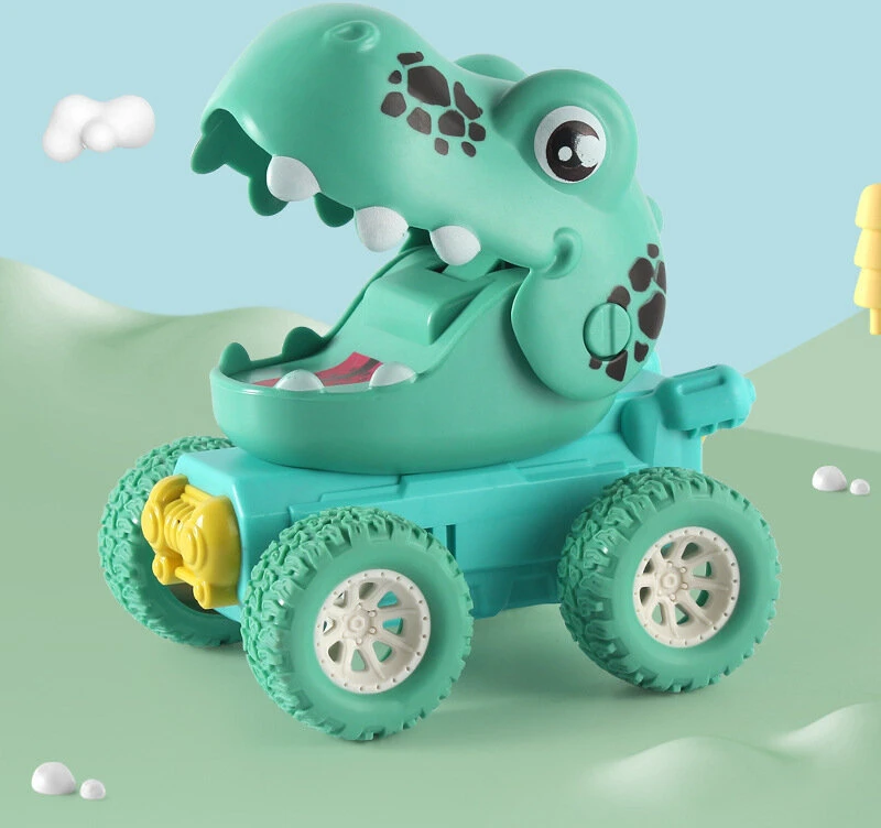 Dinozauro formos automobilis