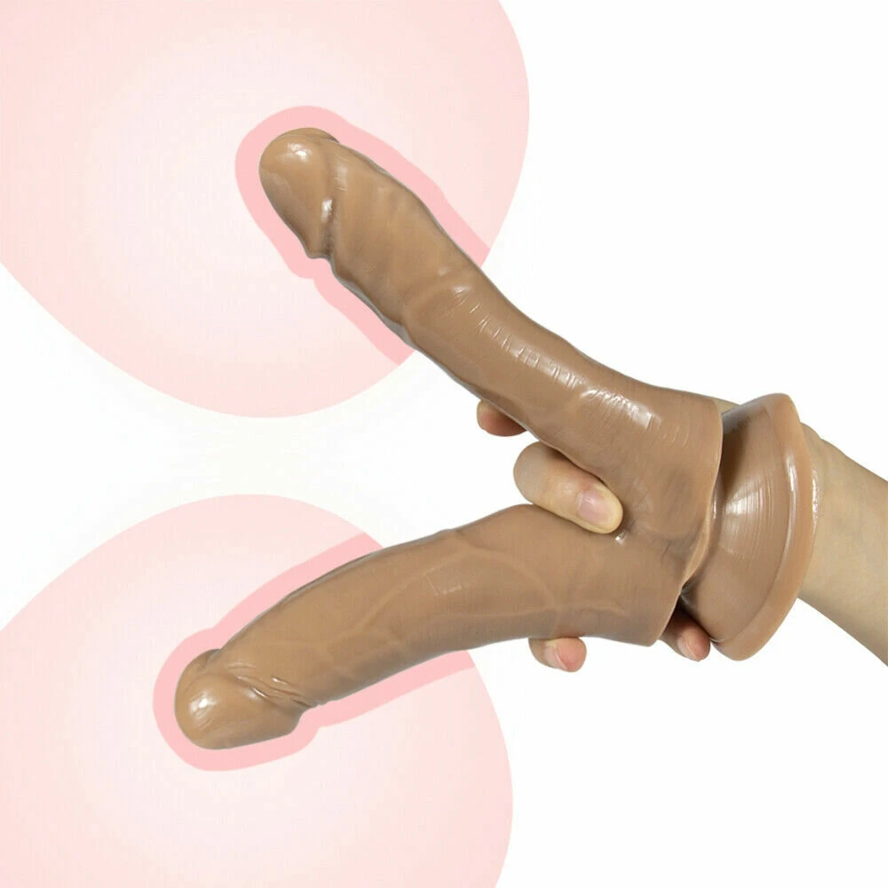 Dvigubas dildo, rudas