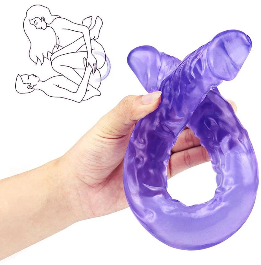 Dvipusis dildo, violetinis