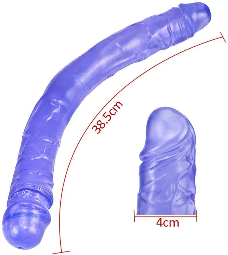 Dvipusis dildo, violetinis