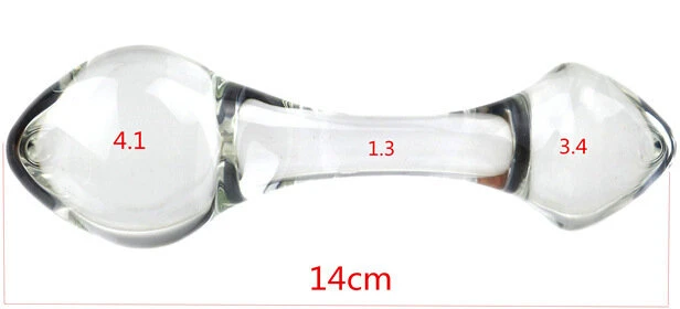 Dvipusis stiklo masažuoklis, 14 cm