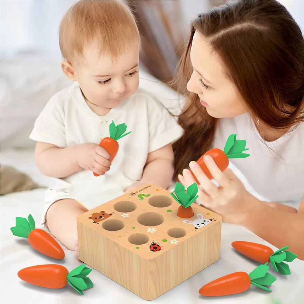 Edukacinis žaislas kūdikiams Morkos