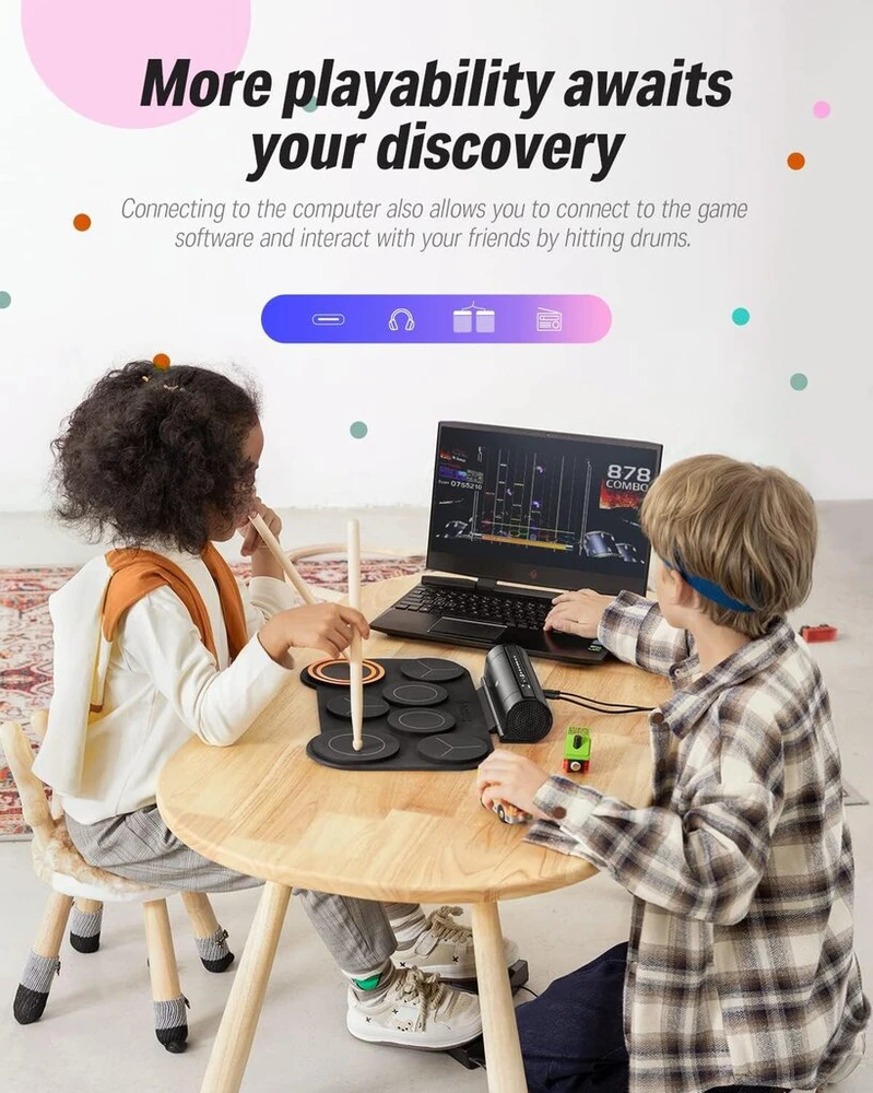 Elektroninių būgnų rinkinys Donner