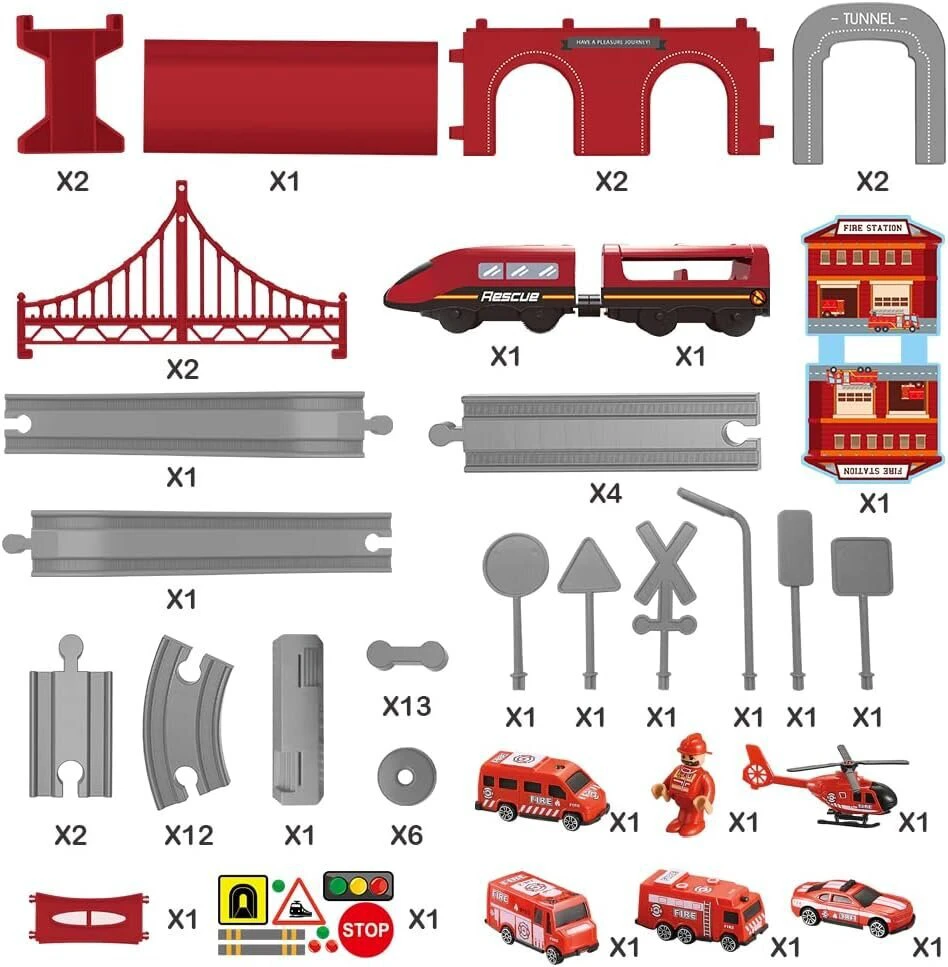Geležinkelio trasa Fire Rescue Train