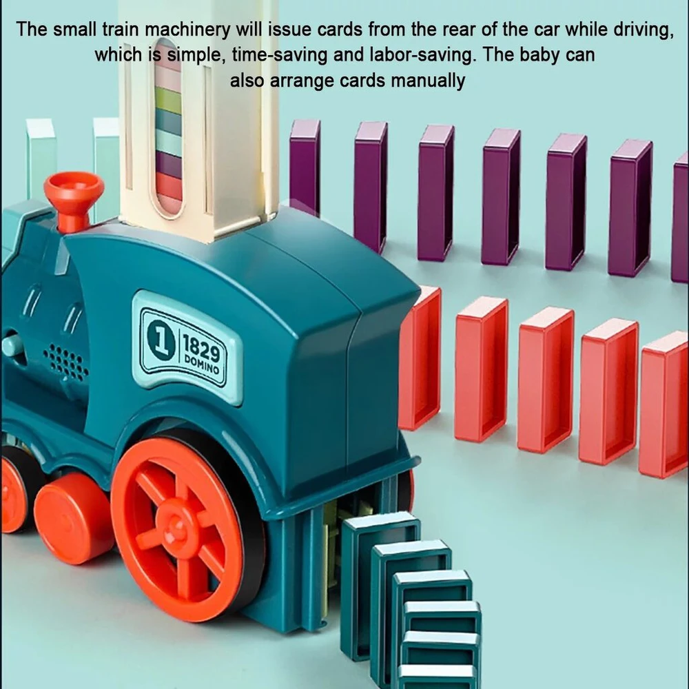 Interaktyvus traukinys su domino Train