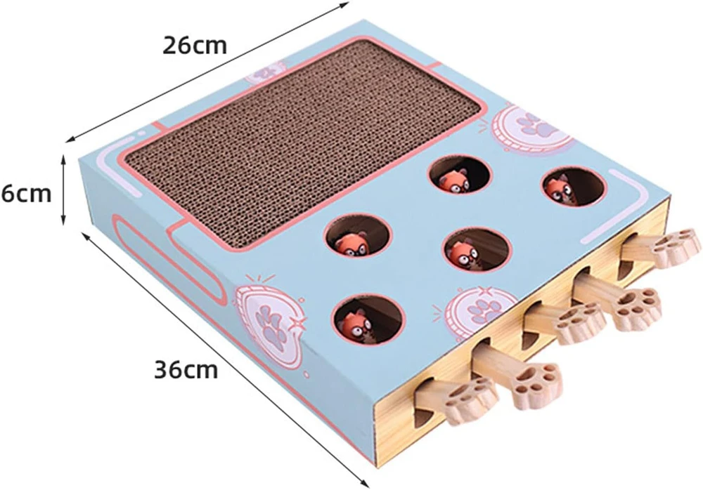 Interaktyvus žaislas katėms Whack-A-Mole